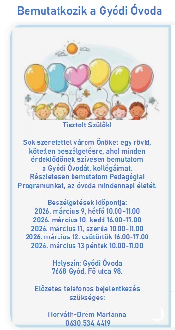 nyilt napok az ovodaban 2026