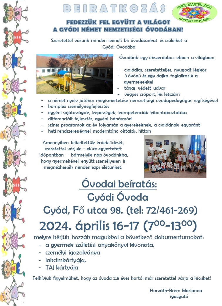 gyod ovoda beiratkozas